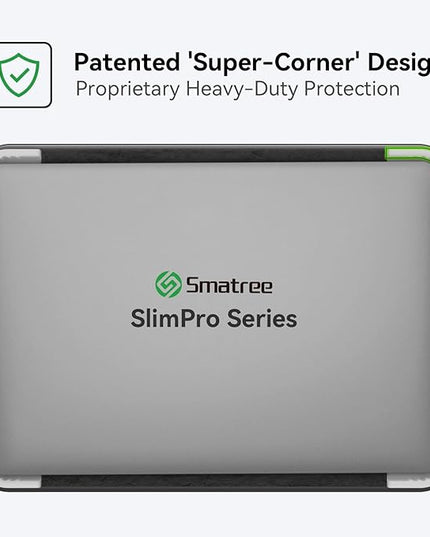 Smatree SlimPro Laptop Sleeve Case for 14 inch HP Spectre x360 2-in-1, for 14 inch HP Chromebook x360, Laptop Case with Swift-access Accessory Pocket, Patented Super-Corner Design, Light Grey (S413LG)