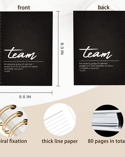 hold fizz Meeting Notebook for Work, Employee Appreciation Gifts, Team Gifts for Employees, Thank You Gifts for Women Men Leader Boss Mentor Manager Coworkers Going Away Retirement, 5.5"x8.3"