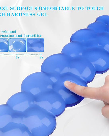 Gel Cloud Keyboard and Mouse Wrist Rest, Cute Wrist Support and Arm Support Rest for Typing Pain Relief，Suitable for Office/Computer/Laptop/Gaming Set-Blue