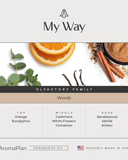AromaPlan Hotel Scents My Way 16 Fl Oz (473ml), Home Luxury Aroma & Hotel Diffuser Oil- Hotel Diffuser Oil for Aromatherapy- USA Made, Bigger Bottle, Bolder Aroma & Longer Lasting