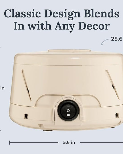 Yogasleep Dohm Classic (Tan) The Original White Noise Machine, Soothing Natural Sound from a Real Fan, Noise Cancelling for Office Privacy, Travel & Meditation, Sleep Therapy for Adults & Baby