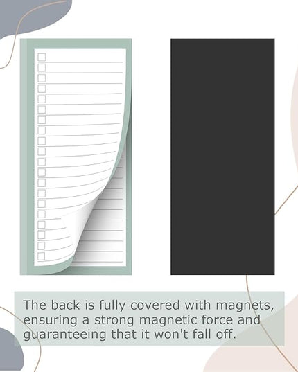 8 Pack Magnetic Notepads for Refrigerator, Assorted Colors Memo Pads with Lined Pages, 30 Sheets Each, Ideal for Grocery Lists, to-Do, & Shopping