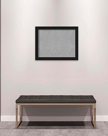Amanti Art Black Framed Magnetic Board 21x27 Medium Vision Board for use with Magnets, 100% Metal Sheet to Display Items as Office Decor or for Home Organization in mudroom, Kitchen or Kids Room