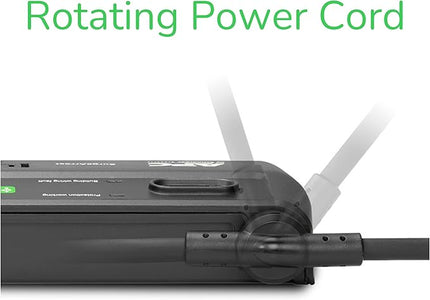 APC Surge Protector with Telephone, DSL and Coaxial Protection, P8VT3, 2770 Joules, 8 Outlet Surge Protector Power Strip Gray