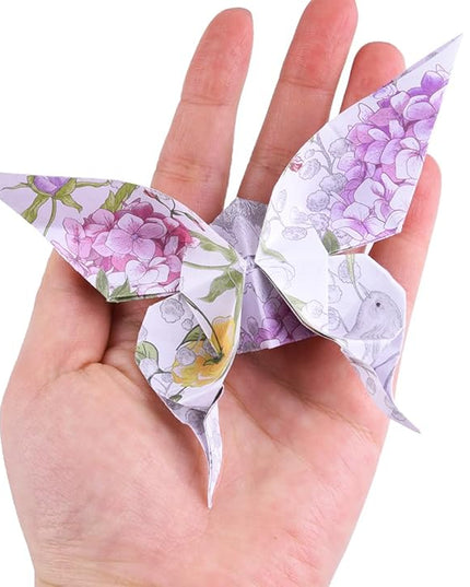 Origami Paper Kit 100 Sheets 70GSM 6 Inch Square Double Sided Color 100 Vivid Solid Colors for Hand Crafts Origami Paper Arts Creativity.Rose Flower