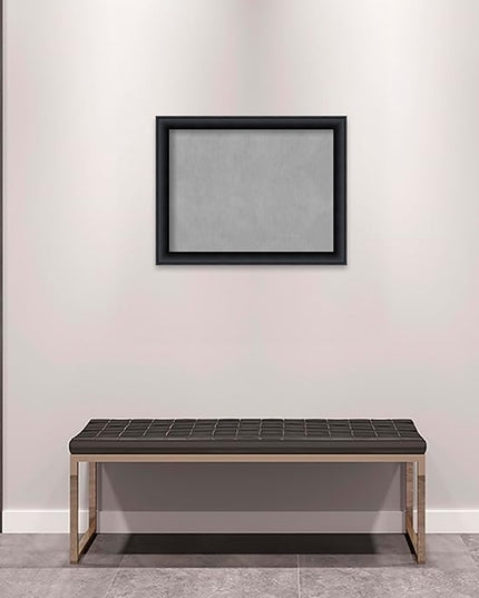 Amanti Art Black Framed Magnetic Board 21x27 Medium Vision Board for use with Magnets, 100% Metal Sheet to Display Items as Office Decor or for Home Organization in mudroom, Kitchen or Kids Room