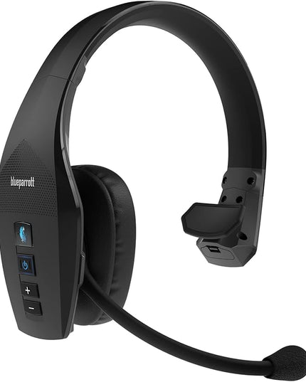 BlueParrott B650-XT Mono Bluetooth Wireless Headphones 96% Noise Canceling Over Head Trucker Headset with Mic, 100% Voice Control, IP54-Rated Protection, Active Noise Cancellation, 36 hrs. Talk Time