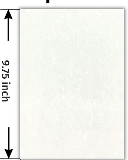 Japanese Iyo Washi Stationery Paper 80 Sheets (4x20 Sheets) Made in Japan, Notepad, Letter Paper, Greeting Card (9.7 x 6.9 inch), Compatible with Inkjet Printers