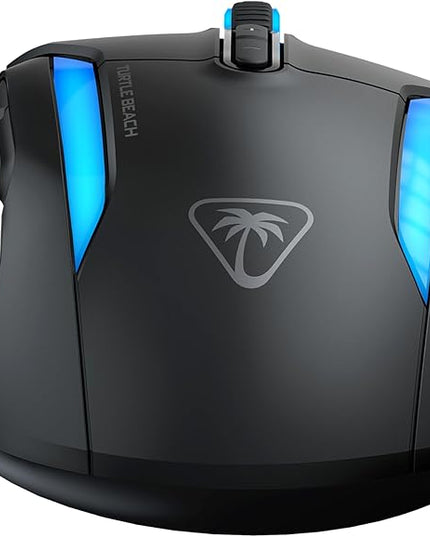 Turtle Beach Kone II Wired RGB Gaming Mouse, 26000 DPI Optical Sensor, 100M Click Life Optical Switches, 23 Customizable Inputs, Ergonomic Design, 4D Scroll Wheel, Pure PTFE Glides - Ash Black