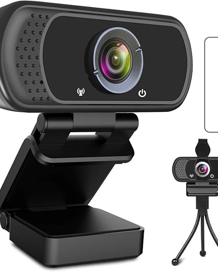 USB C Webcam for Switch 2 / PC: 1080P HD Web Cam with Mic,Computer Camera with Privacy Cover & Tripod Stand for MAC Desktop Laptop, Wide Angle Webcam Pro Streaming Web Camera for Skype/Teams/Webex