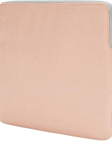 Incase Slim Sleeve with Woolenex for 13" MacBook/Laptop and iPad/Tablet - Padded Carry Case with Faux Fur Lining, Protective Cover, Vislon Zipper for Easy Access, Durable - Blush Pink