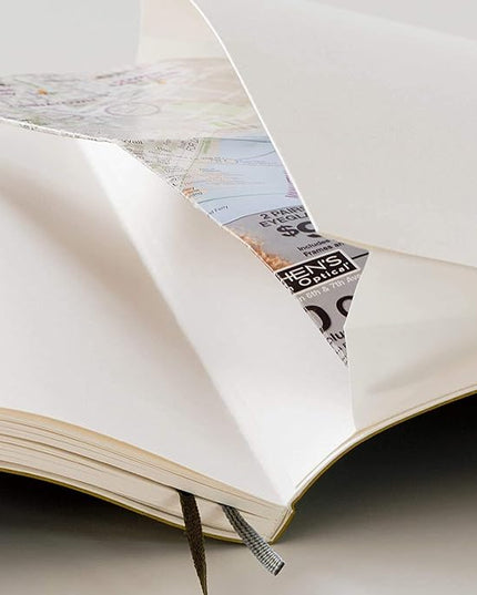 LEUCHTTURM1917 - Notebook Softcover Pocket A6-123 Numbered Pages for Writing and Journaling (Plain, Powder)