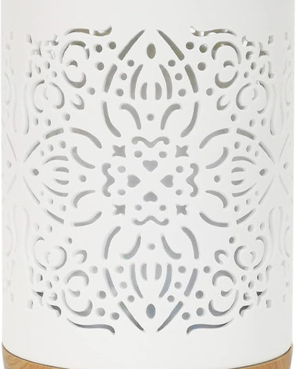 Earnest Living Essential Oil Diffuser White Ceramic Diffuser 250 ml Timers Night Lights and Auto Off Function Home Office Humidifier Aromatherapy Diffusers for Essential Oils