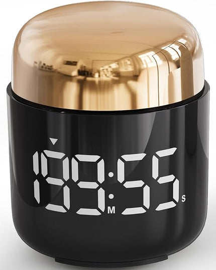 Digital Kitchen Timer,Countdown Countup Timer with Large LED Display Volume Adjustment,Timer for Cooking, Classroom Time for Kids and Teachers. (Gold)