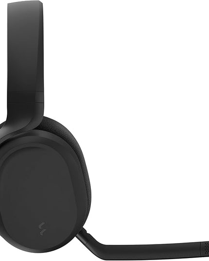 Fractal Design Scape Dark - Wireless PC Gaming Headset - Detachable Flip-to-Mute Microphone with Noise Cancellation - Battery Life Up to 40 Hours - Configurable Ambient Lighting - Black