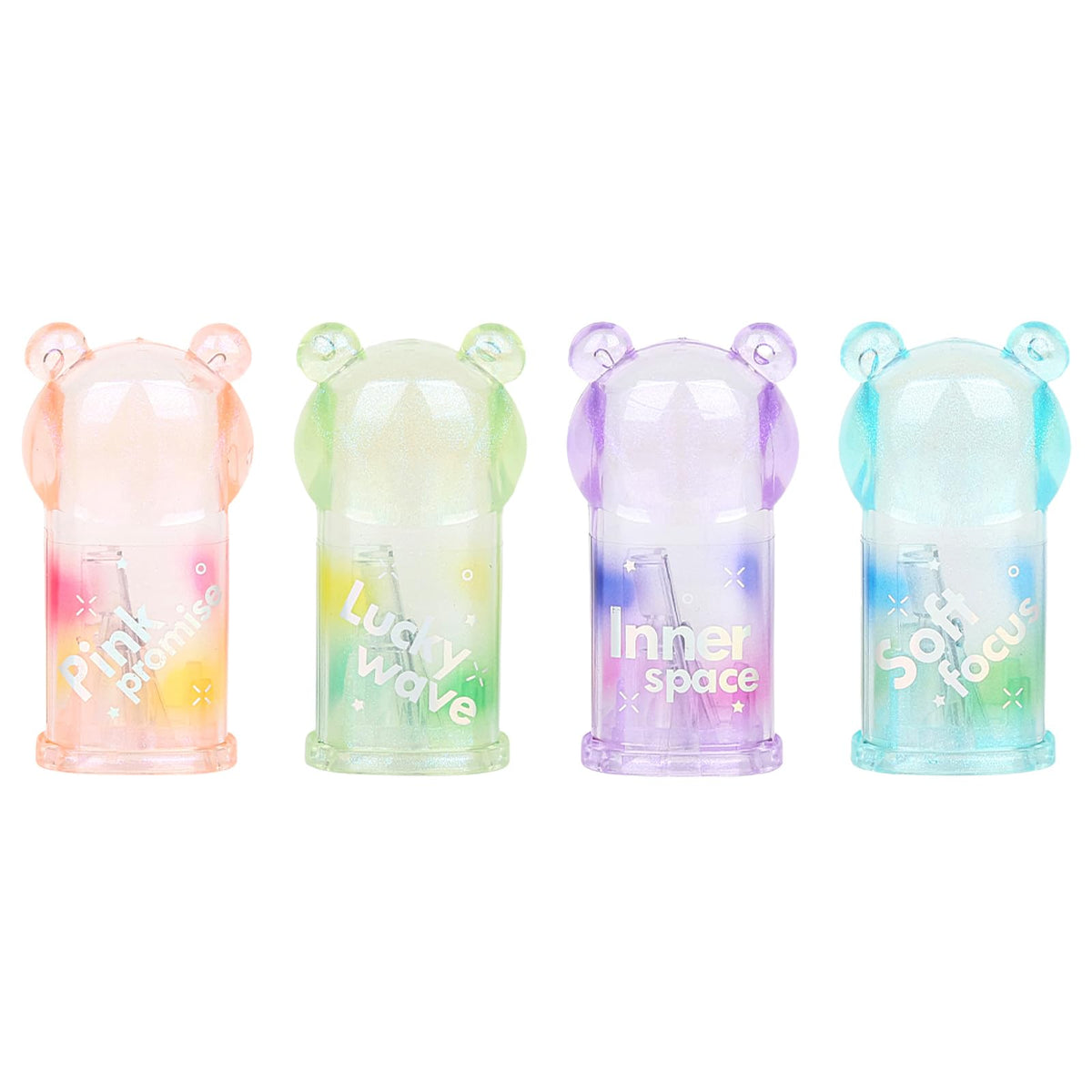 4Pcs Cute Bear Pencil Sharpeners Small Manual Pencil Sharpener Kawaii Stationery Set Kawaii School Supplies for Kawaii Office School Home Supplies