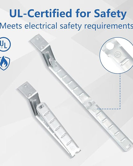 AOIGU 100 Pack Stud Wall Mounting Cable Support Clamps - Galvanized Steel Electrical Bracket Fasteners with Locking Tab, Wire Management for Residential Electrical Wiring Projects