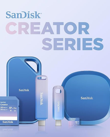 SanDisk 8TB Creator Desk Drive - Up to 1000MB/s, for Laptops and Computers, USB-C, USB 3.2 Gen 2, External Desktop SSD, 1 Month of Adobe Creative Cloud Included - SDSSDT40C-8T00-N25