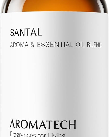 AromaTech Santal Aroma Essential Oil Blend: Luxury Hotel Inspired Aromatherapy with Amber, Vanilla, Cedar & Sandalwood for Ultrasonic Diffusers & Nebulizers - 16 fl oz, 500 ml