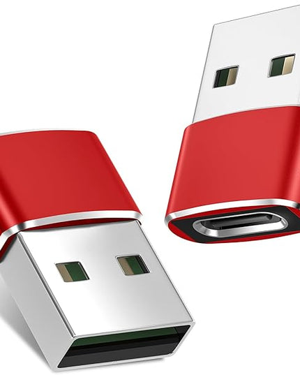 Basesailor USB to USB C Adapter 2 Pack,USB C Female to A Male Charger Type C Converter for Apple Watch Ultra iWatch 7 8 SE, 14 13 12 11 Plus Pro Max Mini,AirPods,iPad Air,Samsung Galaxy S23 S22