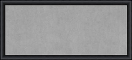 Amanti Art Black Framed Magnetic Board 23x51 Oversize Vision Board for use with Magnets, 100% Metal Sheet to Display Items as Office Decor or for Home Organization in mudroom, Kitchen or Kids Room