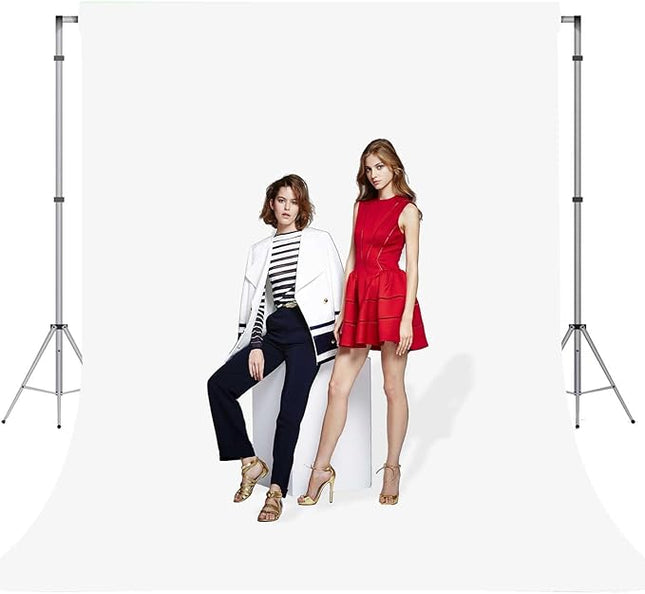 White Photo Backdrop for Photoshoot White Background for Photography Photo Backdrop Curtain for Party 8x10 FT