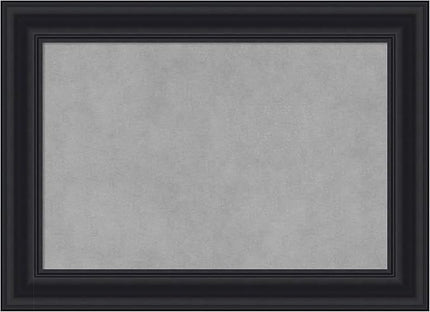 Amanti Art Black Framed Magnetic Board 16x22 Small Vision Board for use with Magnets, 100% Metal Sheet to Display Items as Office Decor or for Home Organization in mudroom, Kitchen or Kids Room