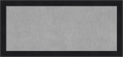 Amanti Art Black Framed Magnetic Board 25x53 Oversize Vision Board for use with Magnets, 100% Metal Sheet to Display Items as Office Decor or for Home Organization in mudroom, Kitchen or Kids Room