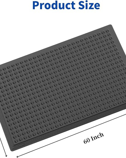 60"×36" Heavy Duty Outdoor Rubber Mat for Floor, Commercial Non Slip Indoor Floor Mat Use for Commercial Kitchen, Ramp, Pool, Restaurant, Garage(2 PCS)
