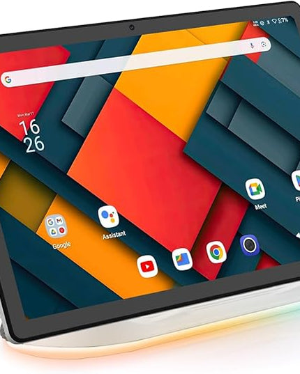 2025 Upgraded Android Tablet with Charging Speaker Dock, 2 Years Protection, Octa-Core CPU, 14GB+64GB Storage with 1TB Expansion, WiFi 6, BT5.3, Google Tablet, US Version