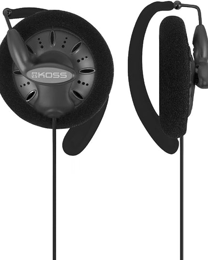Koss KSC75 Portable On-Ear Clip Headphones, Retro Style, Ultra Lightweight, Grey