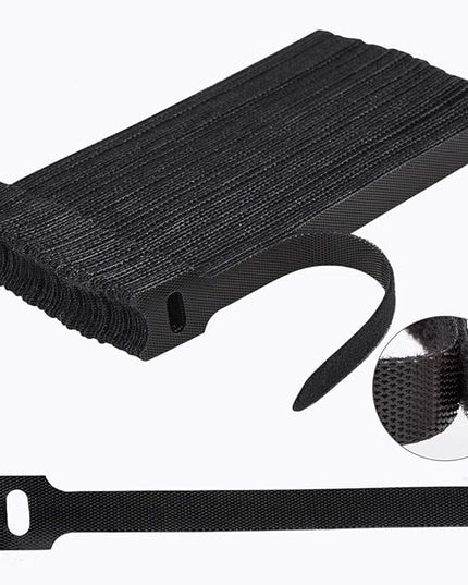 60 PCS 6 Inches Reusable Cable Ties, Adjustable Cord Straps Wire Organizer Cord Wrap and Hook Loop Cable Management