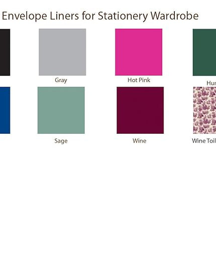 American Stationery, Personalized Raised Ink Ensemble Set, Enclosure Cards, Fold Notes, Sheets, Envelopes