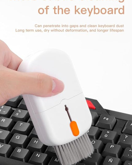 Professional 10-in-1 Keyboard Cleaning Kit, Retractable Brush & Tools for Mechanical Keyboard, Laptop, MacBook, iPhone Screen, Camera Lens, AirPods, Earbuds, Monitors