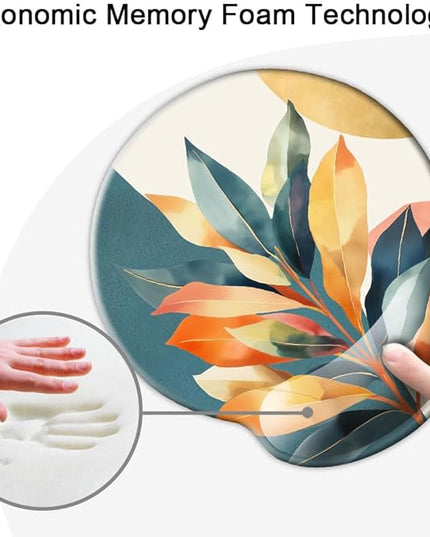 Ergonomic Mouse Pad with Wrist Support,Mouse Pad with Wrist Rest,Relieve Wrist Pain Mousepad Non-Slip Rubber Base,Mouse Pads for Desk,Computers,Laptop,Office,Home,Accessories Aesthetic Art