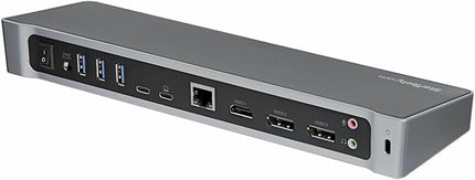 StarTech.com USB-C Triple Monitor Docking Station for MacBook Pro / Air M1 M2 M3 M4 & Windows, Universal 4K HDMI DP Dock, Thunderbolt Compatible, 100W Laptop Charging - TAA