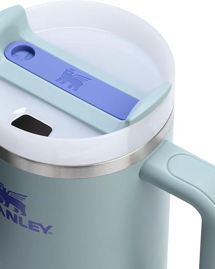 STANLEY Quencher H2.0 Tumbler with Handle and Straw 40 oz | Flowstate 3-Position Lid | Cup Holder Compatible for Travel | Insulated Stainless Steel Cup | BPA-Free | Exclusive Blue Cactus