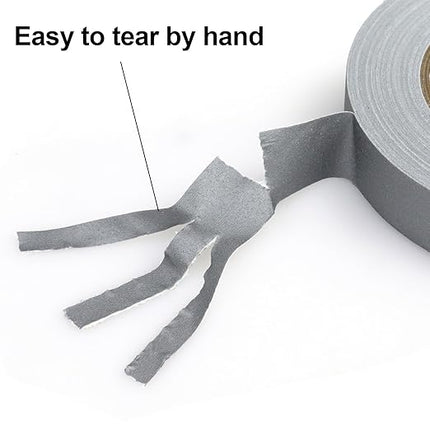 BOMEI PACK Grey Gaffer Tape, Matte Non-Reflective, 1inch x 30yds No Residue Hand Tear Self-Adhesive Gaffer Tape for Labeling, Cable, Stage, Photo Studio, Painters and Duct Repair, 1 Pack