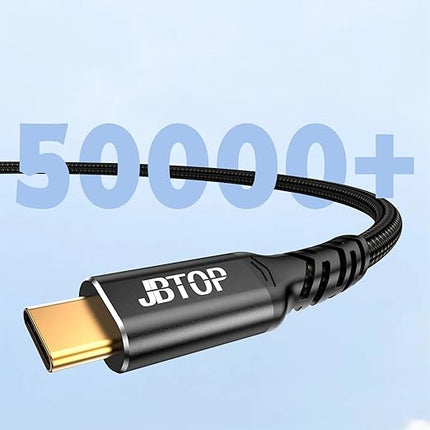 USB 80Gbps Data Cable 3.3ft, Bandwidth for 16K/Dual 8K, 240W/5A Fast Charging, Braided USB C Video Cable Compatible Thunderbolt 4/5, SSD, MacBook M4 Pro,Dock,eGPU/USB 4 Monitor