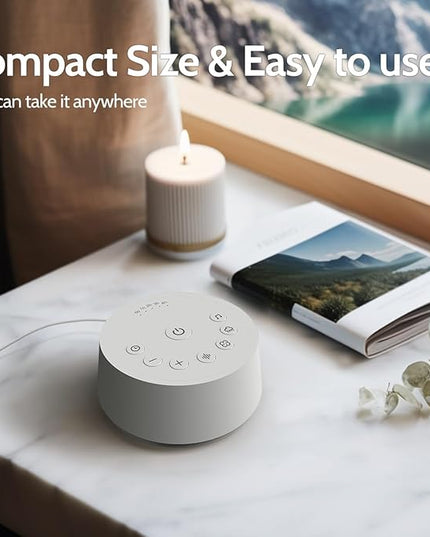 Color Noise Sound Machines Sleep White Noise Machine with 25 Soothing Sounds 32 Volume Levels 5 Timers and 4 Sound Categories and Memory Function for Kids Adults and Home