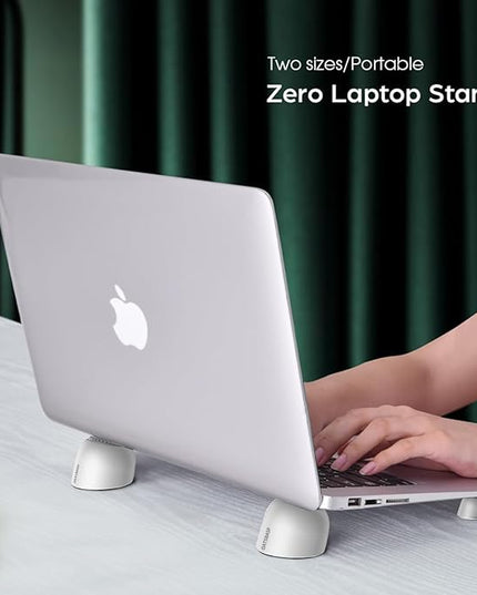 Laptop Risers for Desk, Mini Laptop Cooling Stand, Magnetic Pads Keyboard Riser, Ergonomic Laptops Feet, Compatible with MacBook Air Pro, with Dell, with HP, More 10-15.6” Laptops