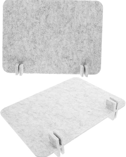 2pcs Felt Desk Divider Panel Soundproof for Office Student Desks Easy to Clean Material Quick Installation
