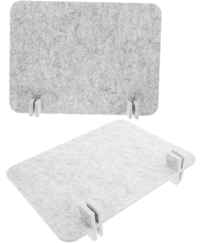 2pcs Felt Desk Divider Panel Soundproof for Office Student Desks Easy to Clean Material Quick Installation