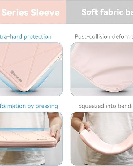 Smatree MS67 Hard EVA Protective Sleeve Case with Stand Compatible for 14.5 inch Acer Nitro V 14, Pink