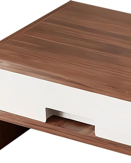 Desk Monitor Stand Riser, Double Drawer Ergonomic Organizer, Computer Desk Riser for Monitors and Accessories, Durable Wood Material, Family Friends Home Offices Indoor Study Bedroom Room Workstation
