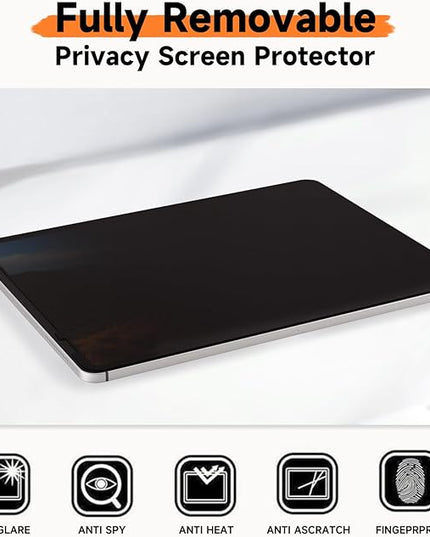 360° Privacy Screen Protector for iPad Mini 6 8.3 2021/ Mini 7 2024 (A17 Pro), Anti Glare Blue Light 4 Way Anti Spy Screen Filter, Magicsuction Protector for 8.3” iPad (Landscape+Portrait Privacy)