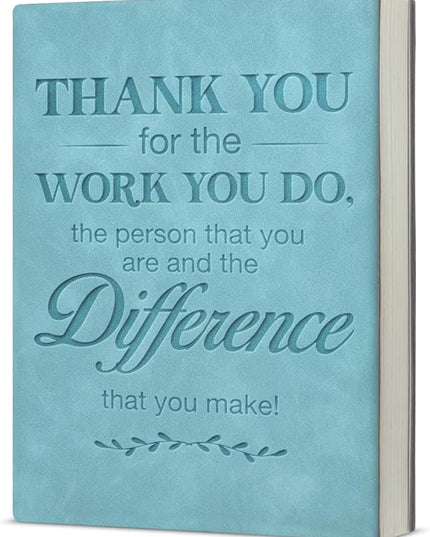 Office Notebook Thank You for the Work You Do Leather Journal Thank You Gifts for Coworkers, Employee Appreciation Gifts