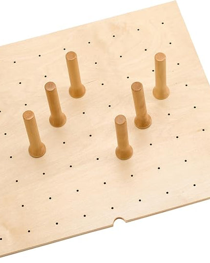 Rev-A-Shelf Trimmable Pegboard Drawer Divider Organizer, Trim to Fit Wooden Kitchen Cabinet Storage Utensil, Pots & Dish Rack, 24" x 21", 4DPS-2421