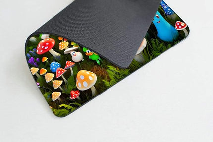 Happy Mushroom Mouse pad Customized Mousepad Non-Slip Rubber Base Mouse Pads for Computers Laptop Office Desk Accessories Mouse pad
