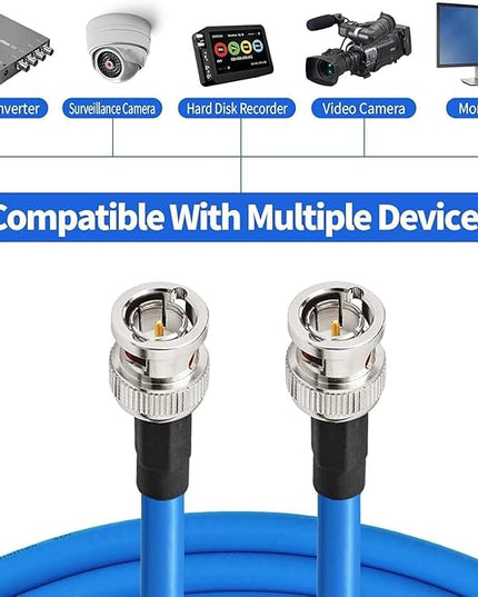 Superbat SDI Cable 3ft BNC Cable 3G/6G Belden 1694A,Supports HD-SDI/3G-SDI/6G-SDI/4K/8K Video Camera,Precision BNC Video Cable 75 Ohm (1Pcs)
